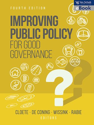 cover image of Improving Public Policy for Good Governance